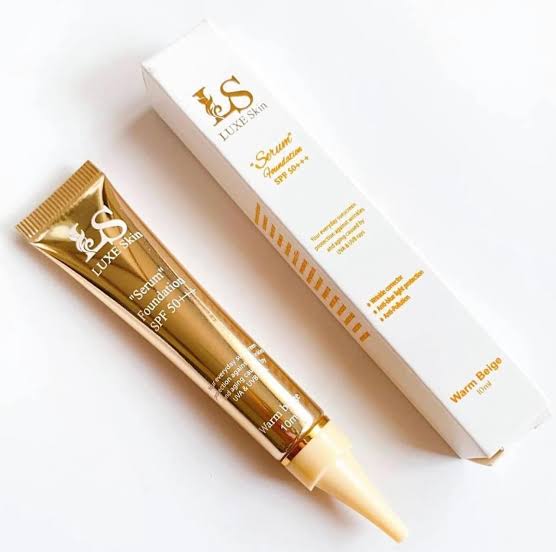Luxe Skin Serum Foundation SPF 50+ – Warm Beige (10ml)