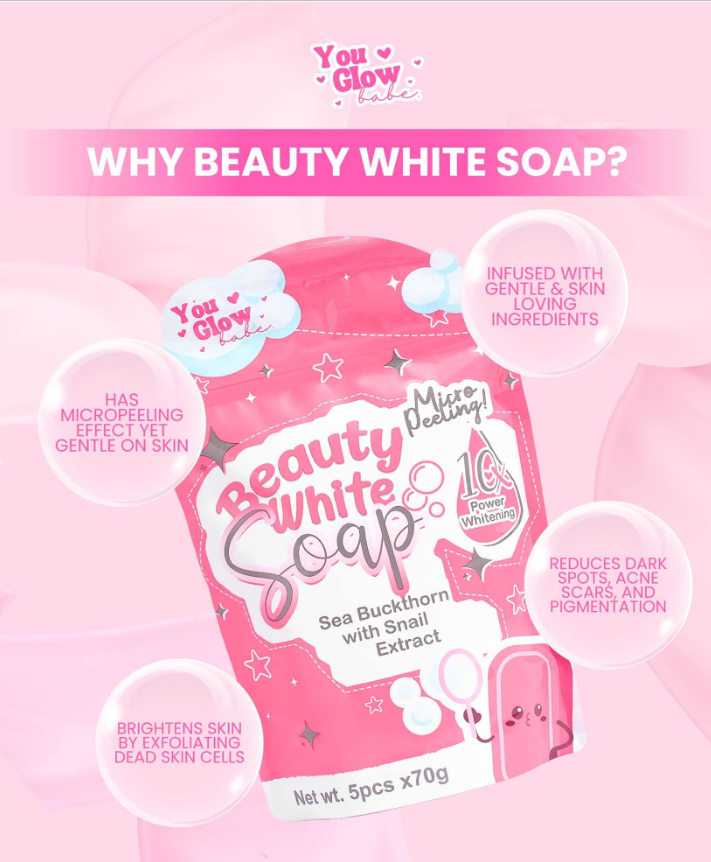 You Glow Babe Beauty White Soap 70g x 5