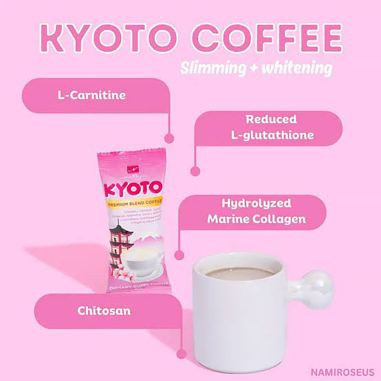 Namiroseus Kyoto Premium Blend Coffee (Slimming, Glutathione & Collagen) 210g - 10 Sachets