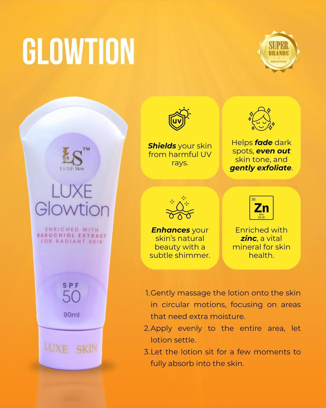 LUXE Skin Glowtion SPF 50 90ml