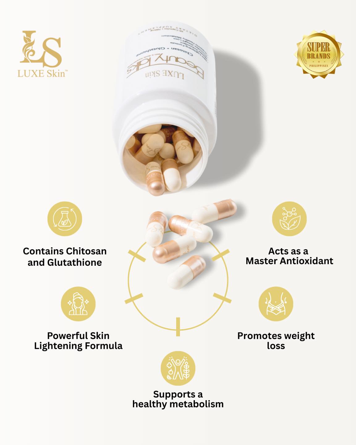 Luxe Slim Beauty Talks (Glutathione, Collagen Chitosan)
