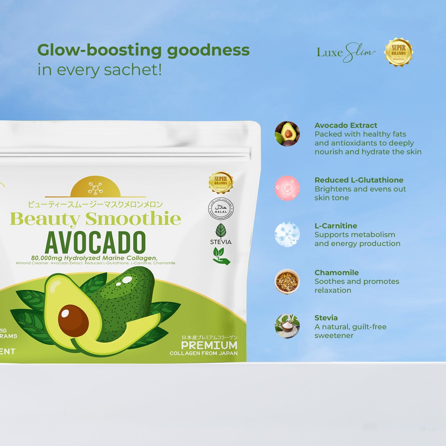 Luxe Slim Beauty Smoothie — Avocado