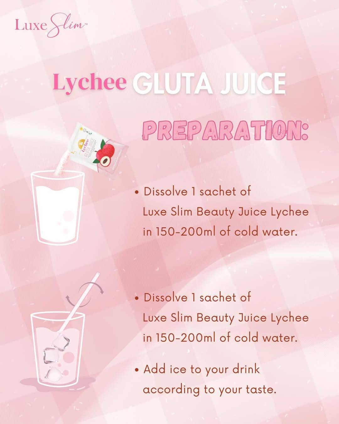 Luxe Slim Lychee Gluta Juice