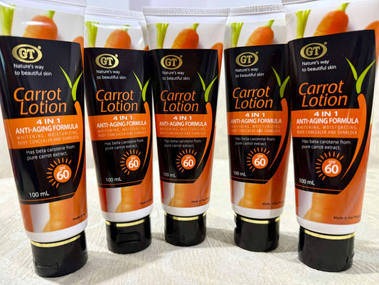 GT Carrot Lotion 4 in 1 Anti-Aging Formula SPF 60 (100ml)