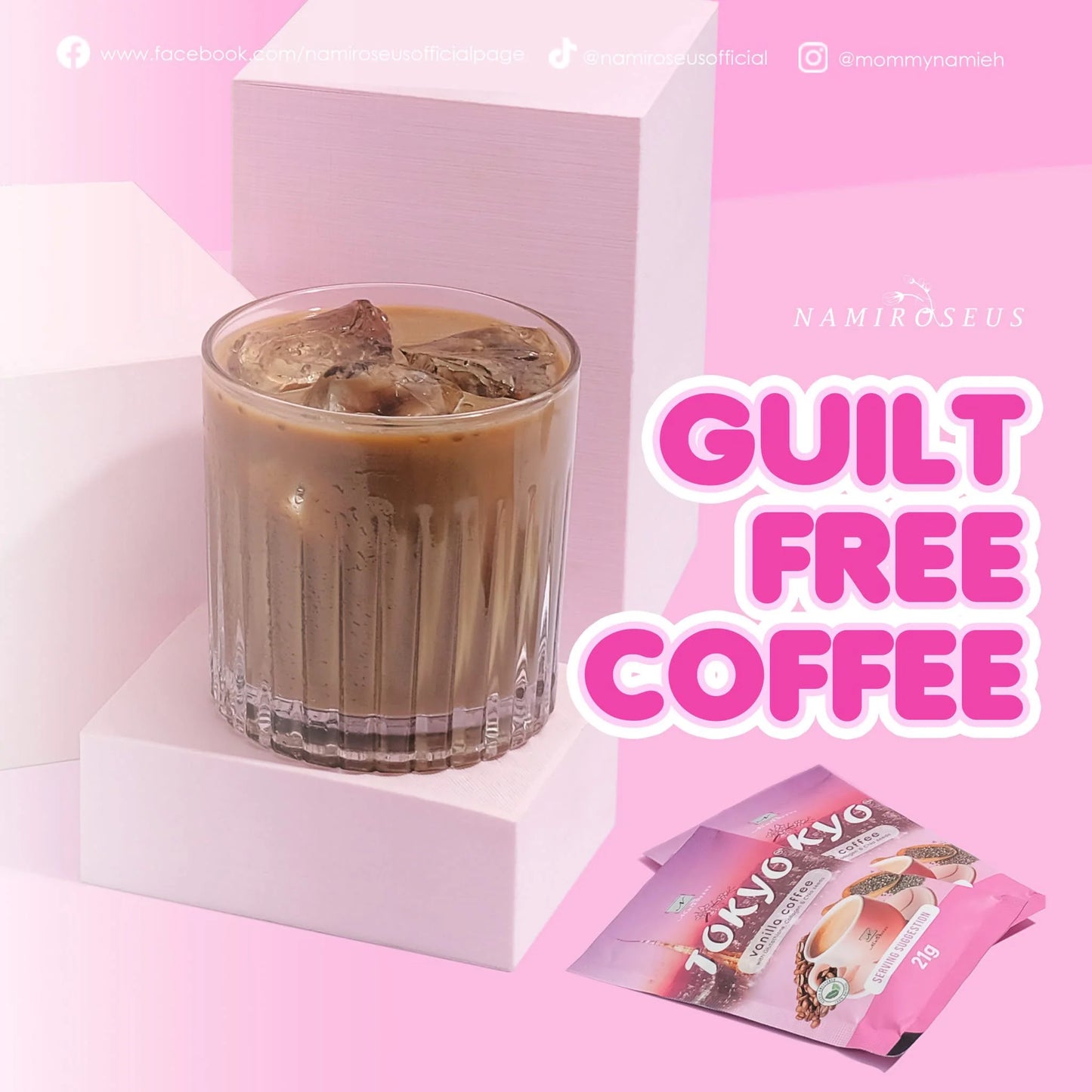 Namiroseus Tokyo Vanilla Slimming Coffee l 210g - 10 Sachets