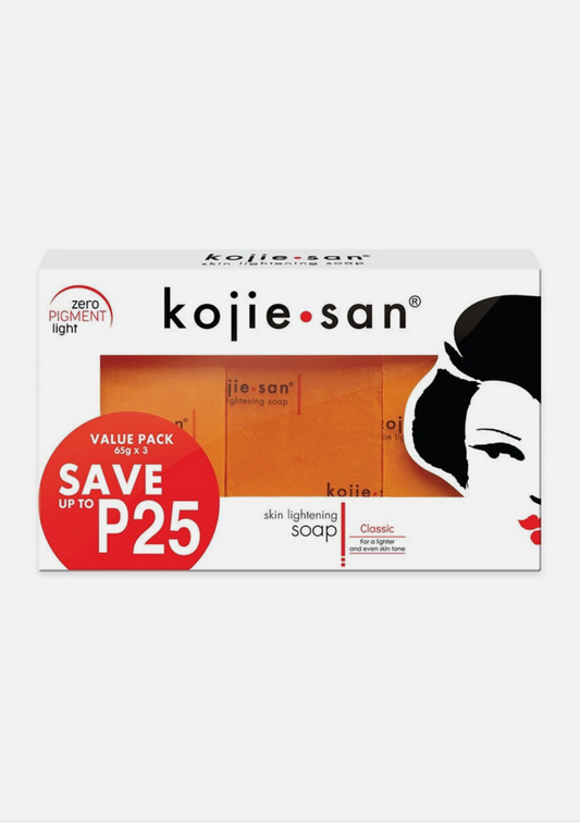 Kojie San Skin Lightening Soap – Classic (Value Pack 65g x 3)